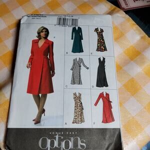 Vogue 2004 V7931 wrap dress pattern size 12 14 16